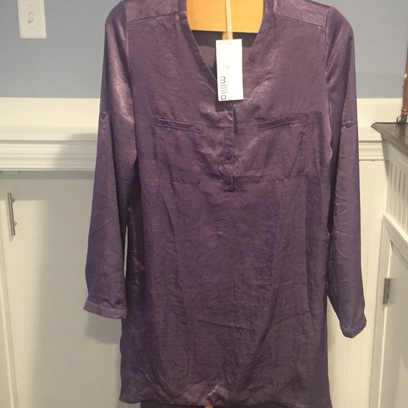 Miilla Clothing Tops - Miilla Lavender hi low tunic